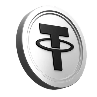Ikona monety Tether USDT umieszczona w sekcji informacyjnej platformy